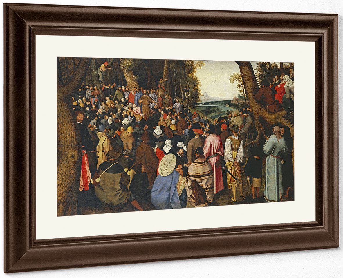 Saint John The Baptist Preaching By I Fine Art Print
