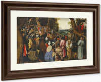 Saint John The Baptist Preaching By I Fine Art Print