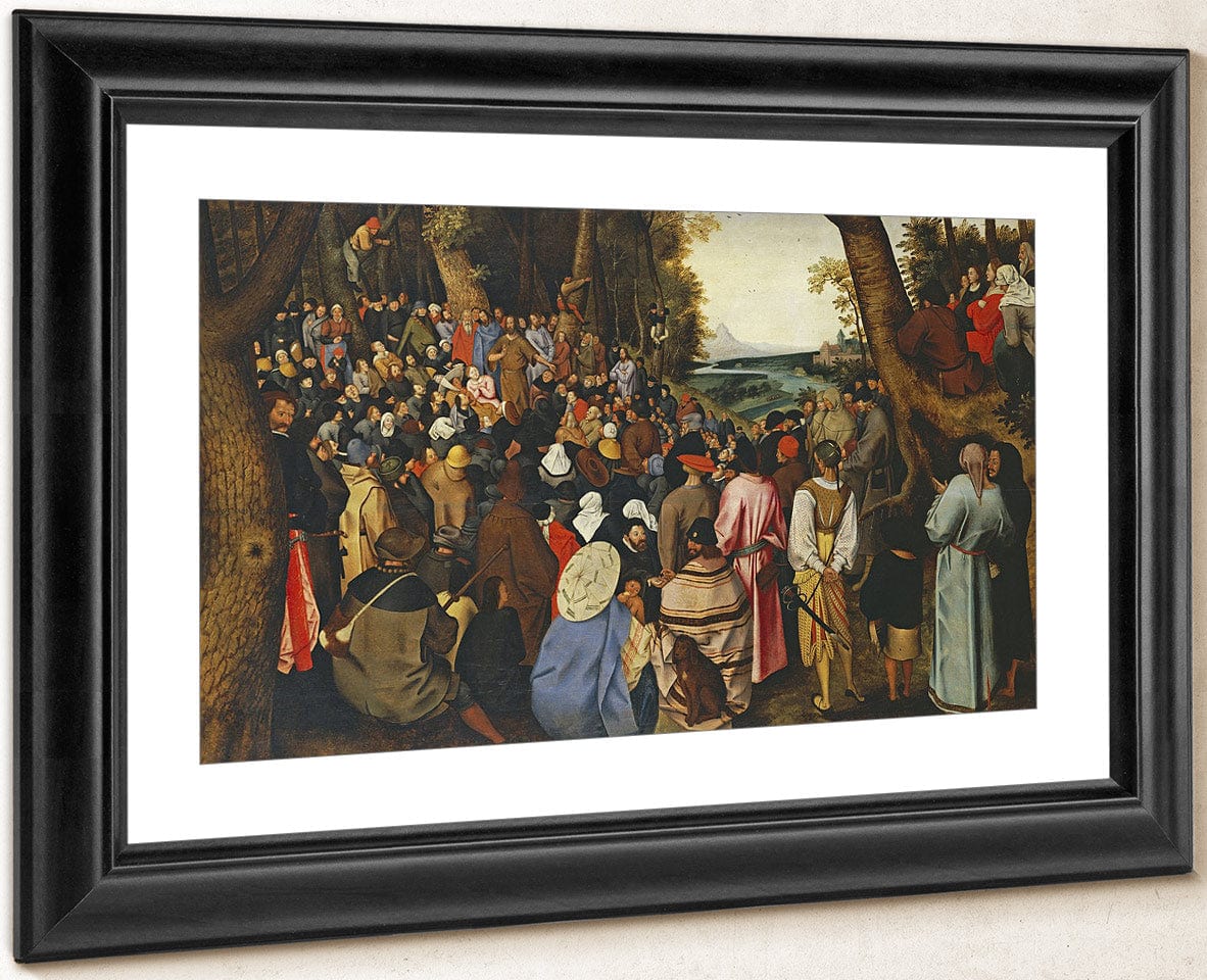 Saint John The Baptist Preaching By I Fine Art Print
