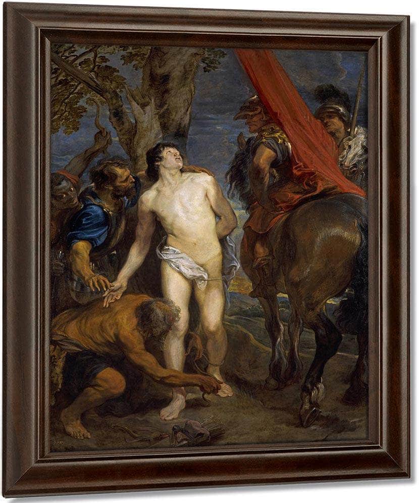 Saint Sebastian Bound For Martyrdom By Anthony Van Dyck Fine Art Print