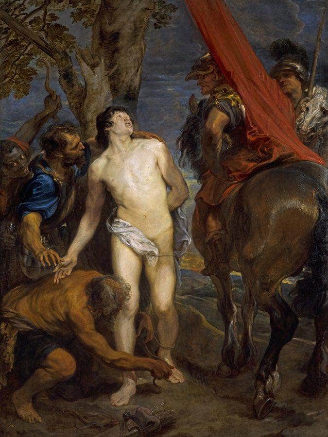 Saint Sebastian Bound For Martyrdom By Anthony Van Dyck Fine Art Print