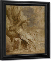 Saint Sebastian Tended By An Angel By Anthony Van Dyck Fine Art Print