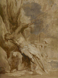 Saint Sebastian Tended By An Angel By Anthony Van Dyck Fine Art Print