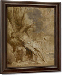 Saint Sebastian Tended By An Angel By Anthony Van Dyck Fine Art Print