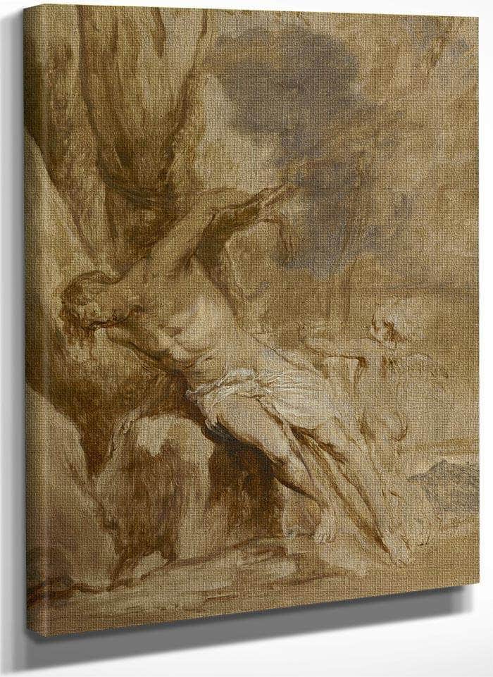 Saint Sebastian Tended By An Angel By Anthony Van Dyck Fine Art Print