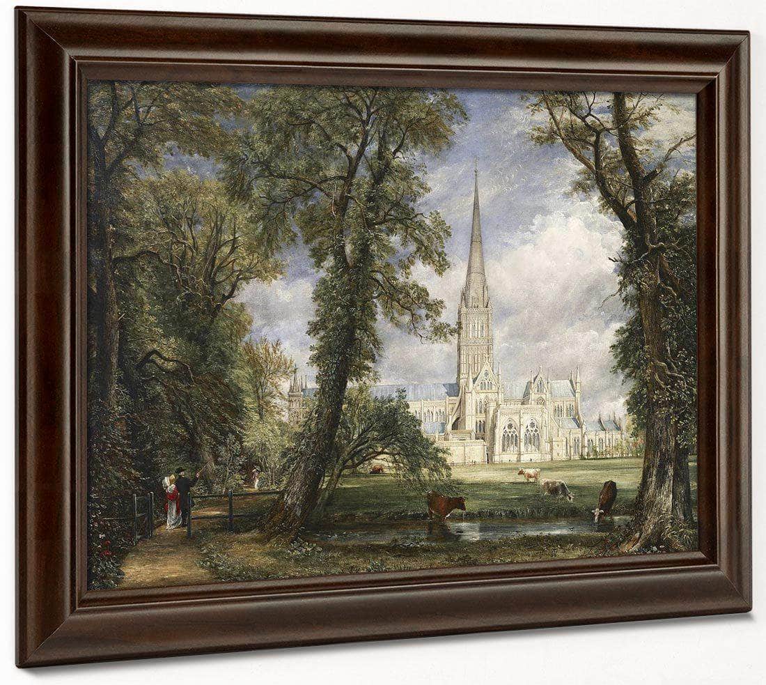 Salisbury Cathedral From The Bishop's Garden By John Constable Fine Art Print
