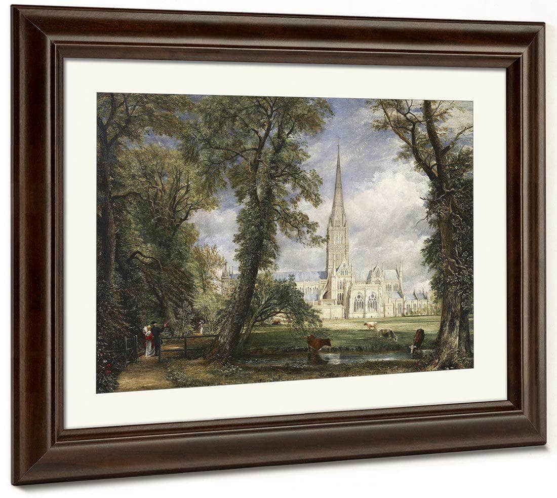 Salisbury Cathedral From The Bishop's Garden By John Constable Fine Art Print
