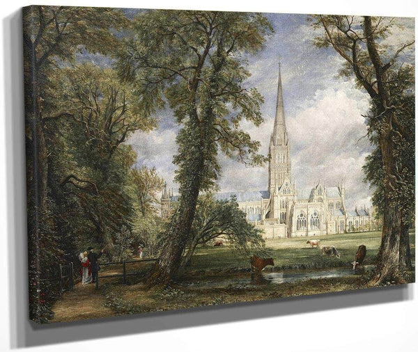 Salisbury Cathedral From The Bishop's Garden By John Constable Fine Art Print