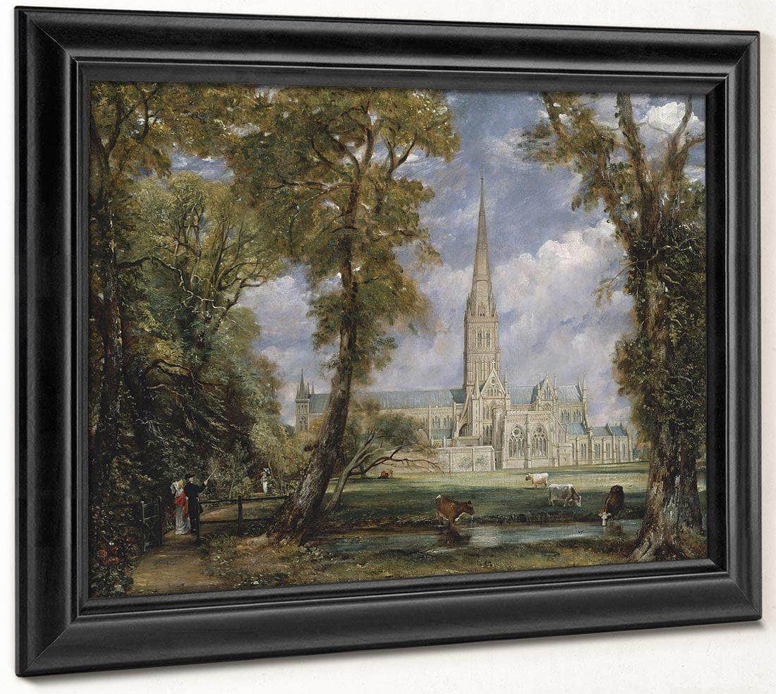 Salisbury Cathedral From The Bishops Garden John Constablescaled Down Upload Tmp By John Constable Fine Art Print