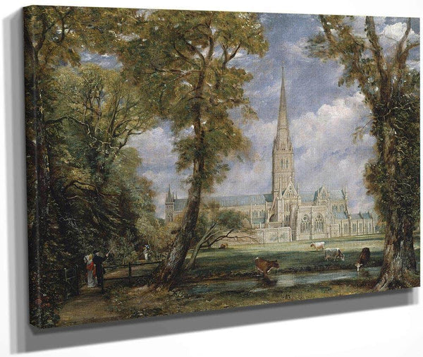 Salisbury Cathedral From The Bishops Garden John Constablescaled Down Upload Tmp By John Constable Fine Art Print