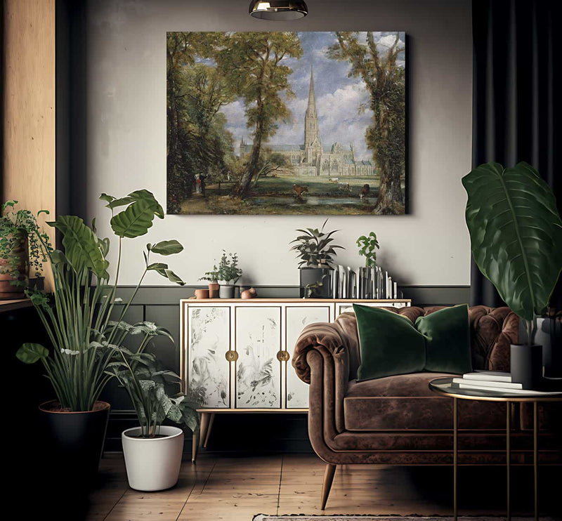 Salisbury Cathedral From The Bishops Garden John Constablescaled Down Upload Tmp By John Constable Fine Art Print