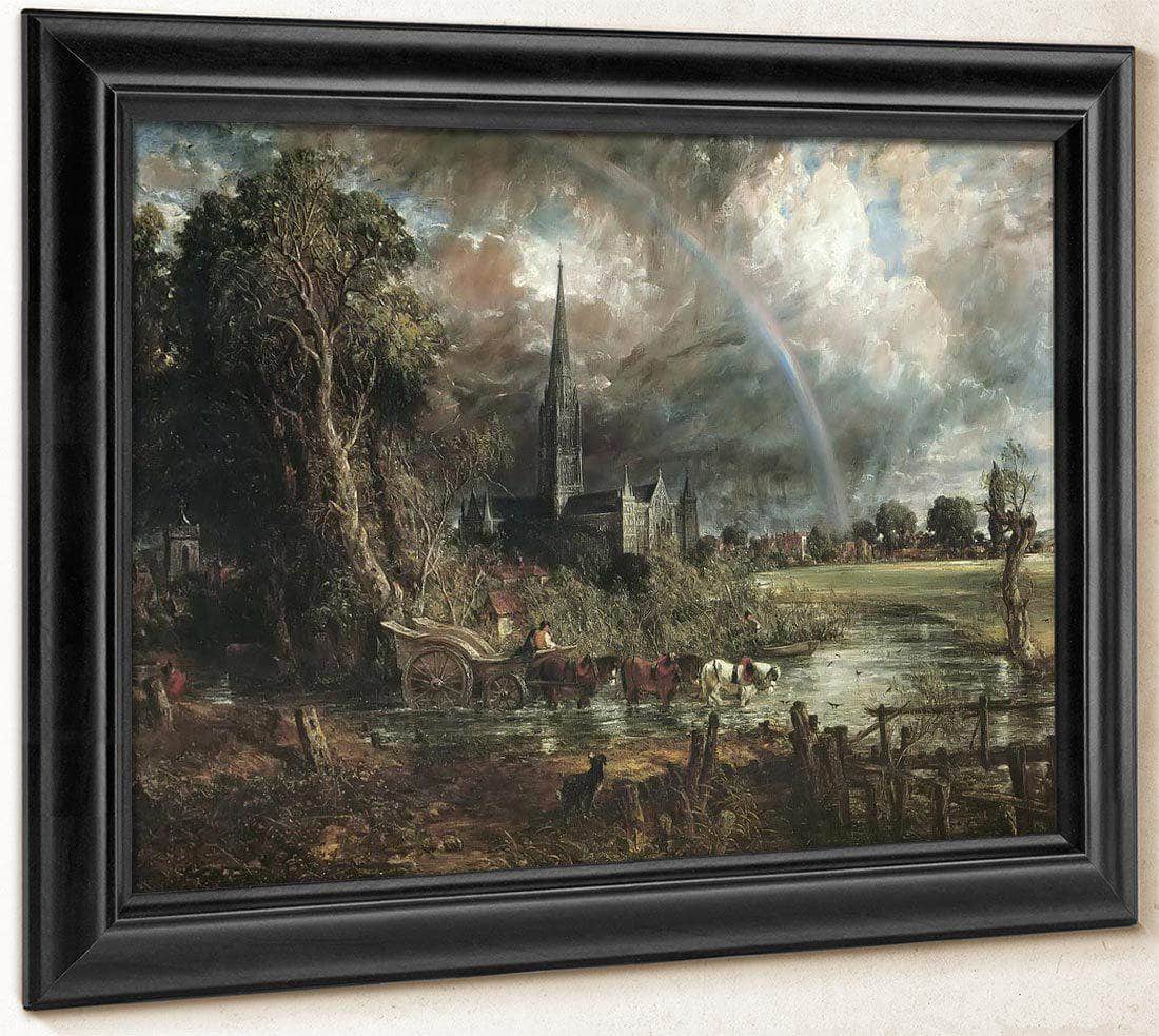 Salisbury Cathedral From The Meadows By John Constable Fine Art Print