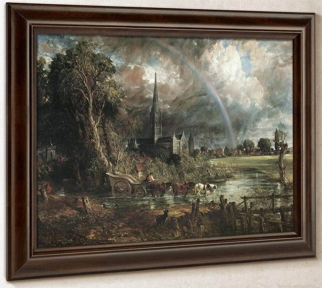 Salisbury Cathedral From The Meadows By John Constable Fine Art Print