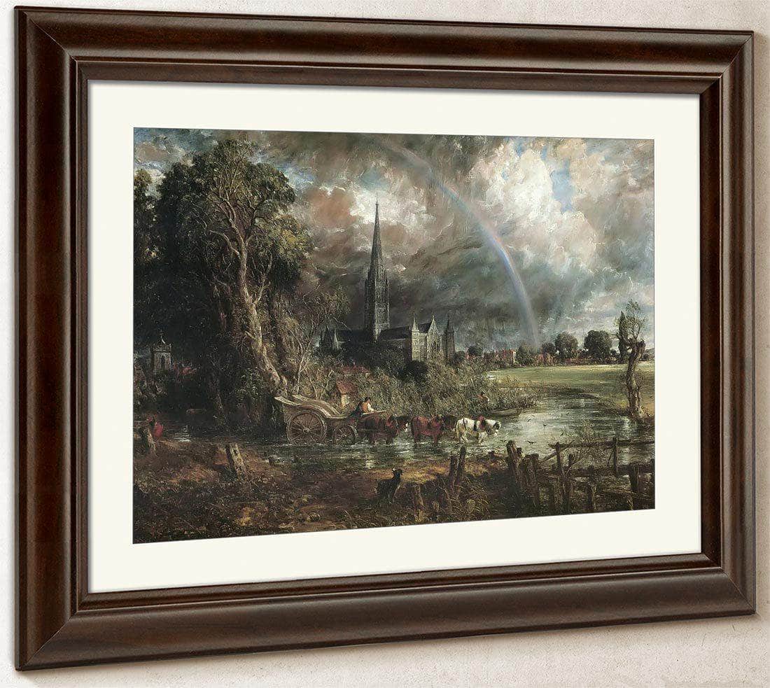 Salisbury Cathedral From The Meadows By John Constable Fine Art Print