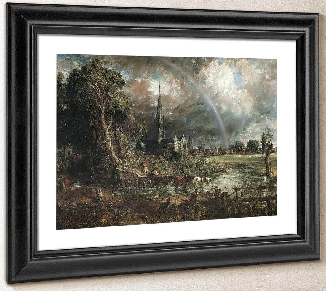 Salisbury Cathedral From The Meadows By John Constable Fine Art Print