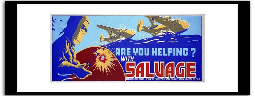 Saluage  Vintage Poster Fine Art Print