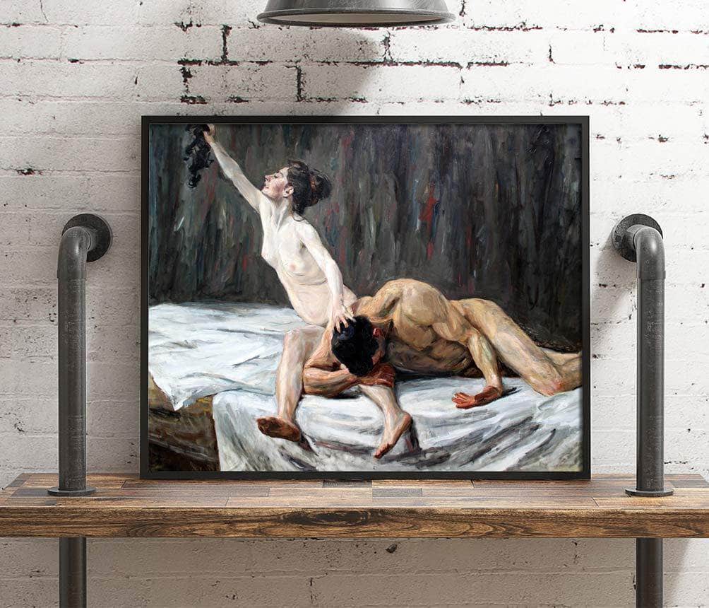 Samson And Delilah Painting Max Liebermann Canvas Art Fine Art Print