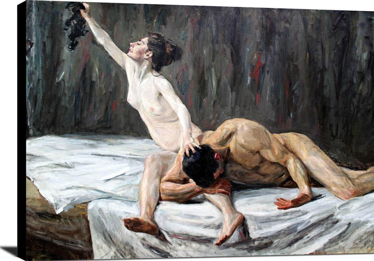 Samson And Delilah Painting Max Liebermann Canvas Art Fine Art Print