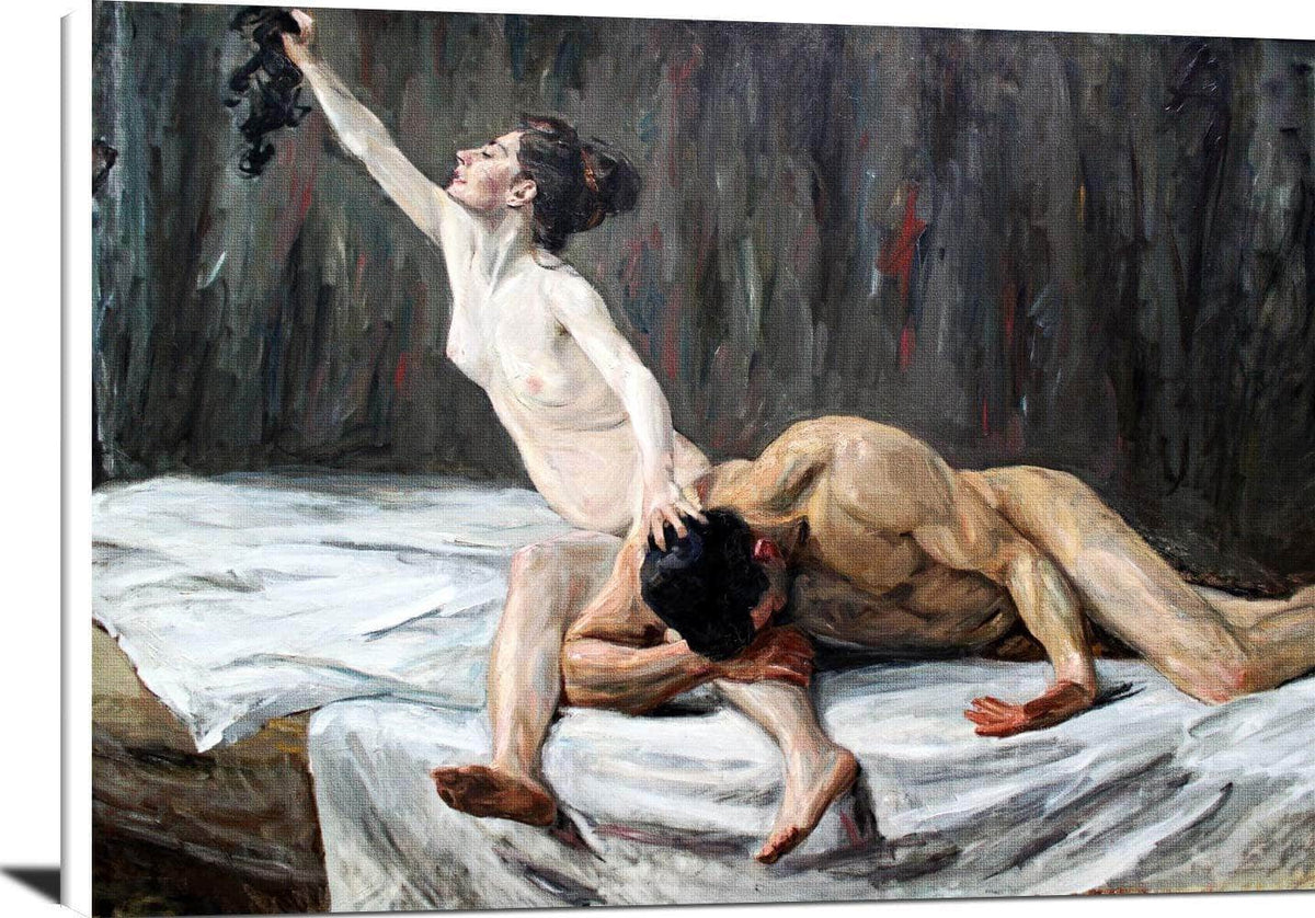 Samson And Delilah Painting Max Liebermann Canvas Art Fine Art Print