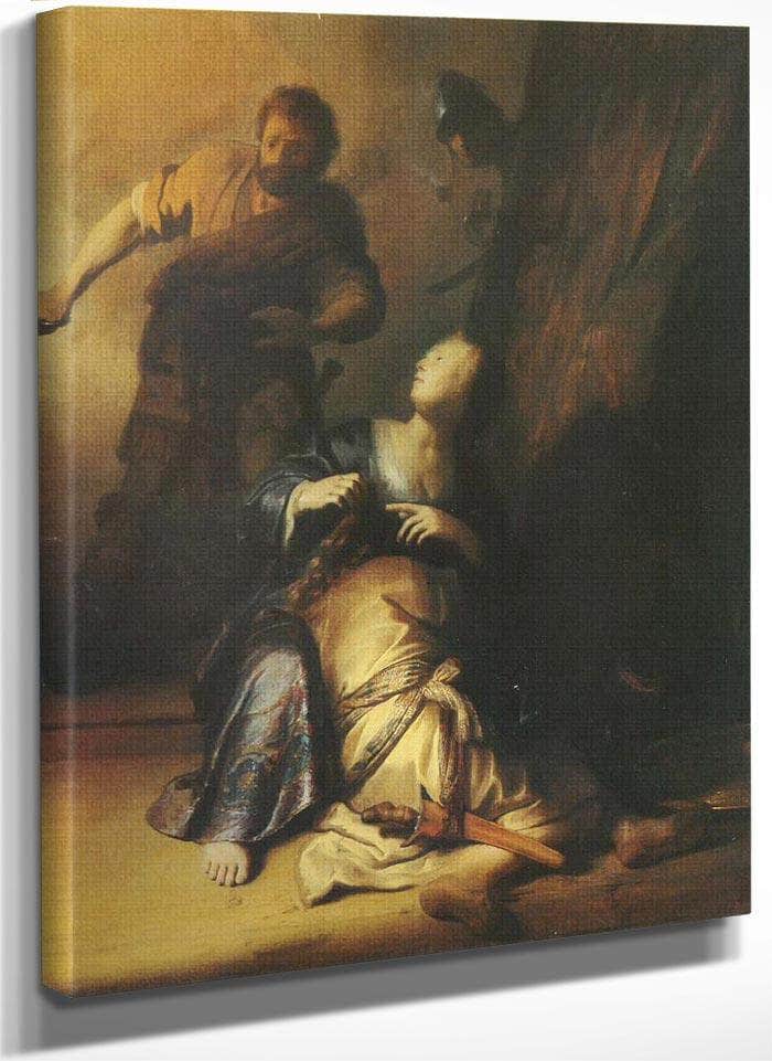Samson Betrayed By Delilah By Rembrandt Fine Art Print