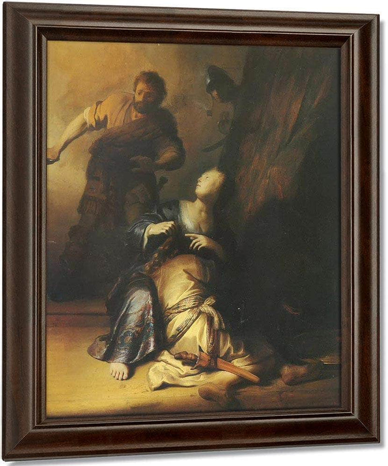 Samson Betrayed By Delilah By Rembrandt Fine Art Print