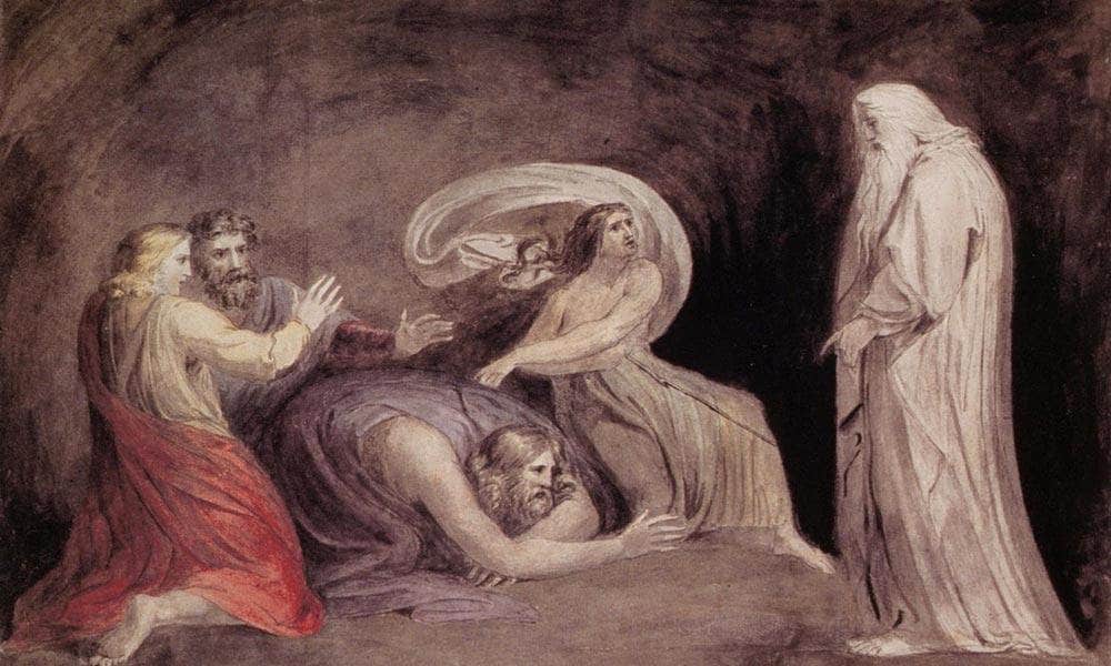 Samuel Appearing To Saul In The Presence Of The Witch Of Endor By Henry Fuseli Fine Art Print
