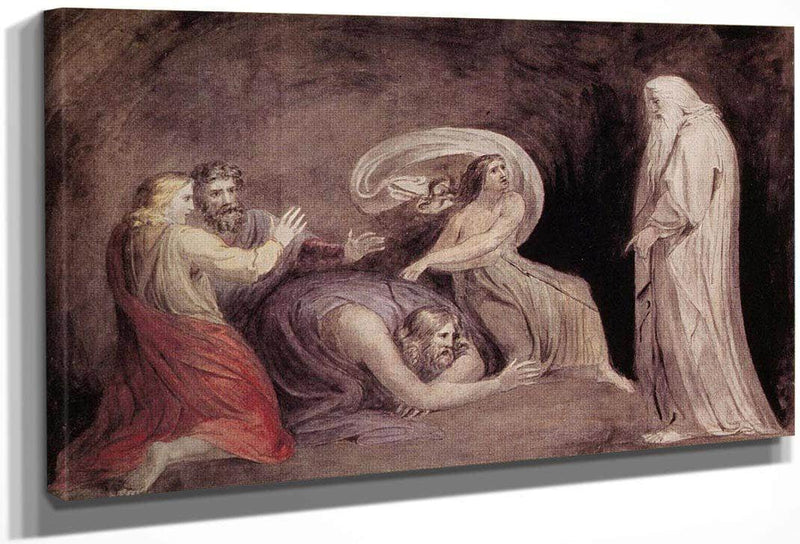 Samuel Appearing To Saul In The Presence Of The Witch Of Endor By Henry Fuseli Fine Art Print
