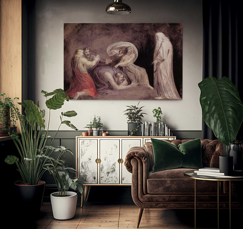 Samuel Appearing To Saul In The Presence Of The Witch Of Endor By Henry Fuseli Fine Art Print