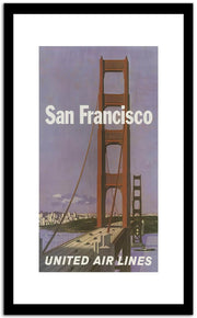 San Francisco  Vintage Posterb Fine Art Print