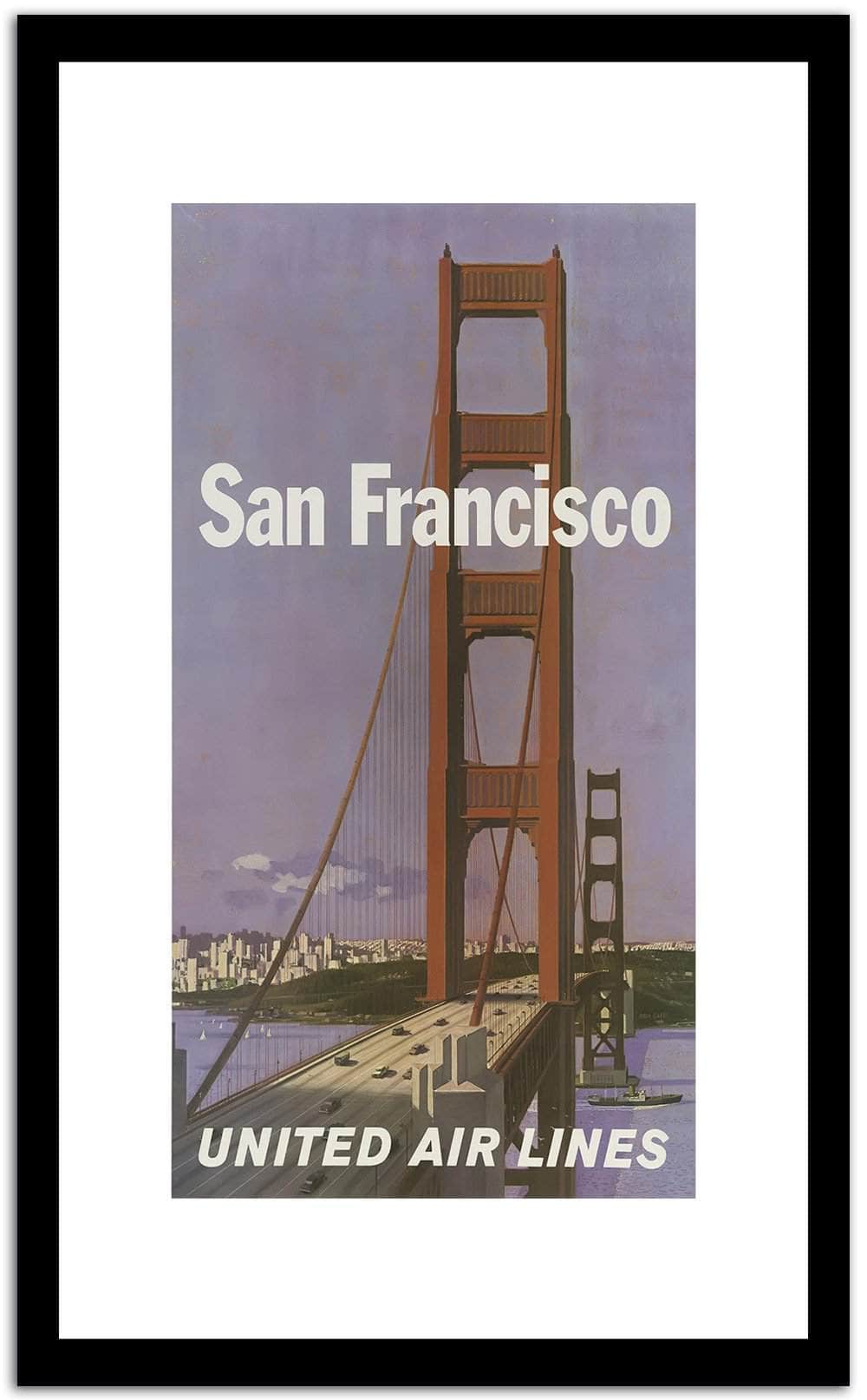 San Francisco  Vintage Posterb Fine Art Print