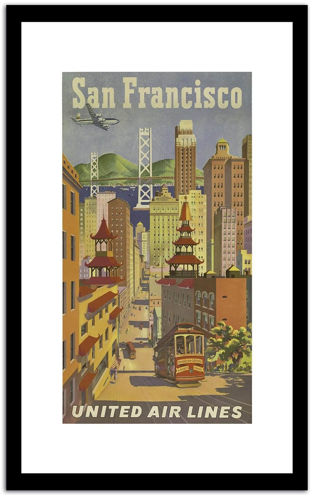 San Francisco  Vintage Posterc Fine Art Print