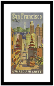 San Francisco  Vintage Posterc Fine Art Print