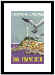 San Francisco  Vintage Postere Fine Art Print