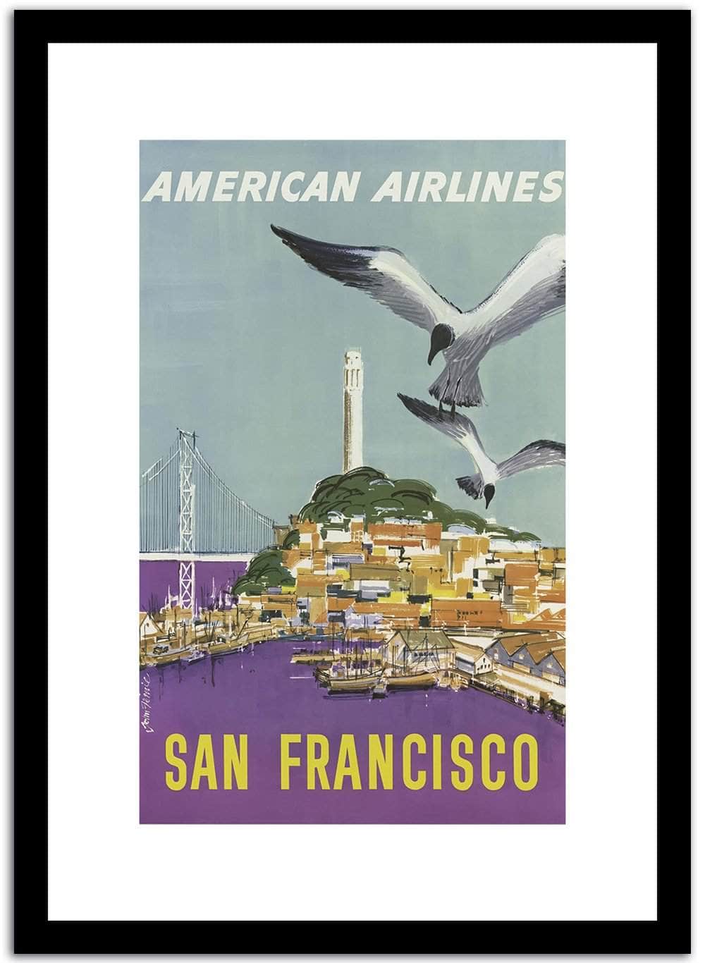 San Francisco  Vintage Postere Fine Art Print