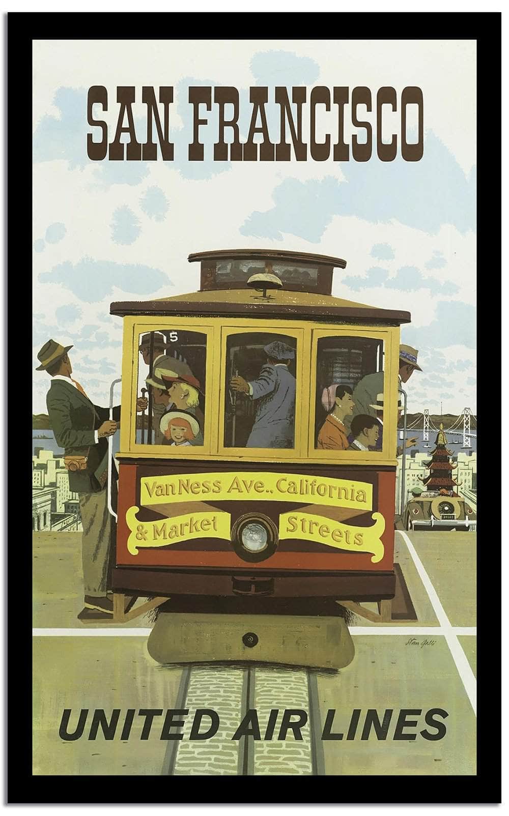 San Fransancisco  Vintage Poster Fine Art Print