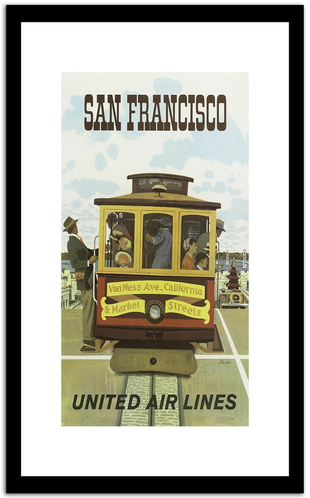 San Fransancisco  Vintage Poster Fine Art Print