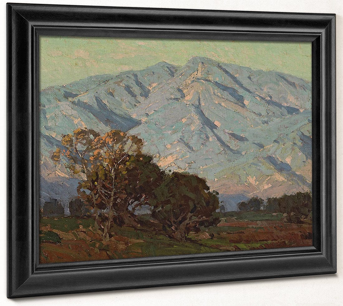 San Gabriel Mountains, 1921 By Edgar Payne Fine Art Print