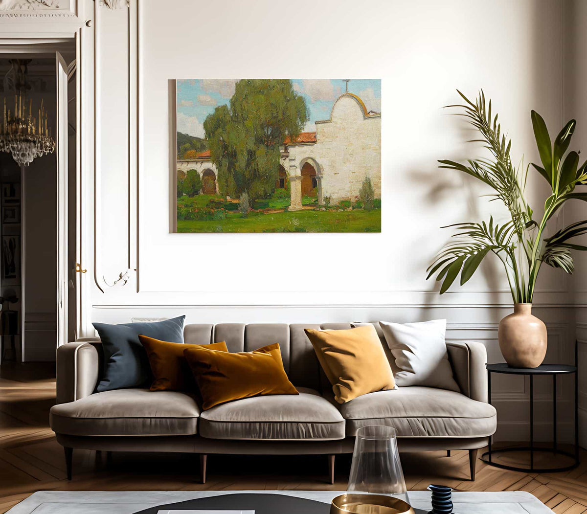 San Juan Capistrano Mission By William Wendt Fine Art Print