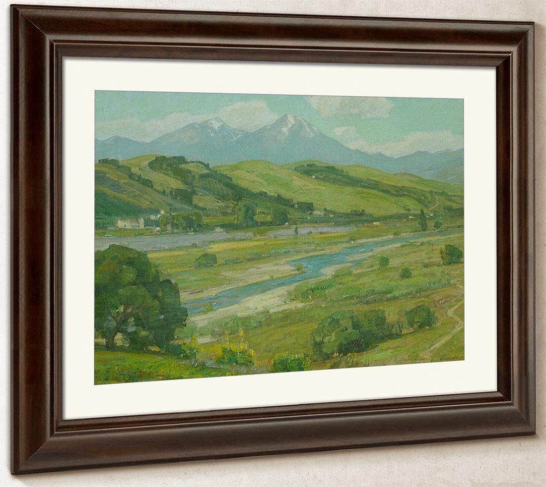San Juan Creek Near The Mission By William Wendt Fine Art Print