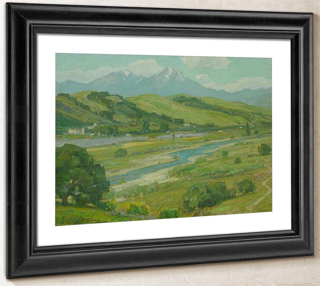 San Juan Creek Near The Mission By William Wendt Fine Art Print