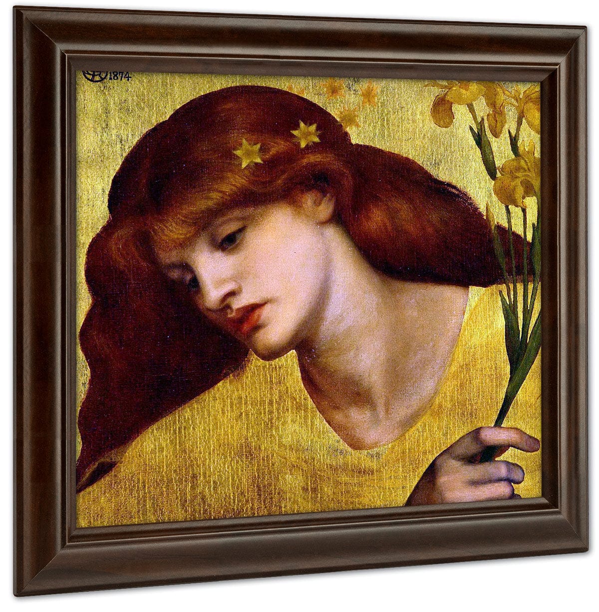 Sancta Lilias 1874 48 3X45 7Cm Tate Modern By Dante Gabriel Rossetti Fine Art Print