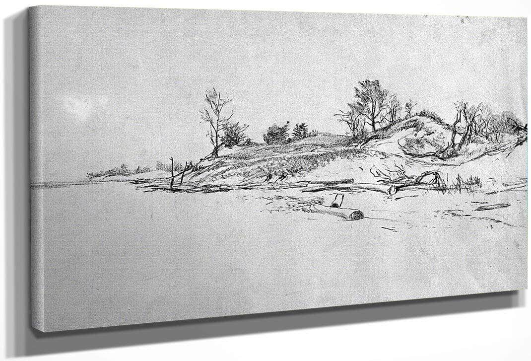 Sand Dunes Lake Ontario By Martin Homer Dodge Fine Art Print