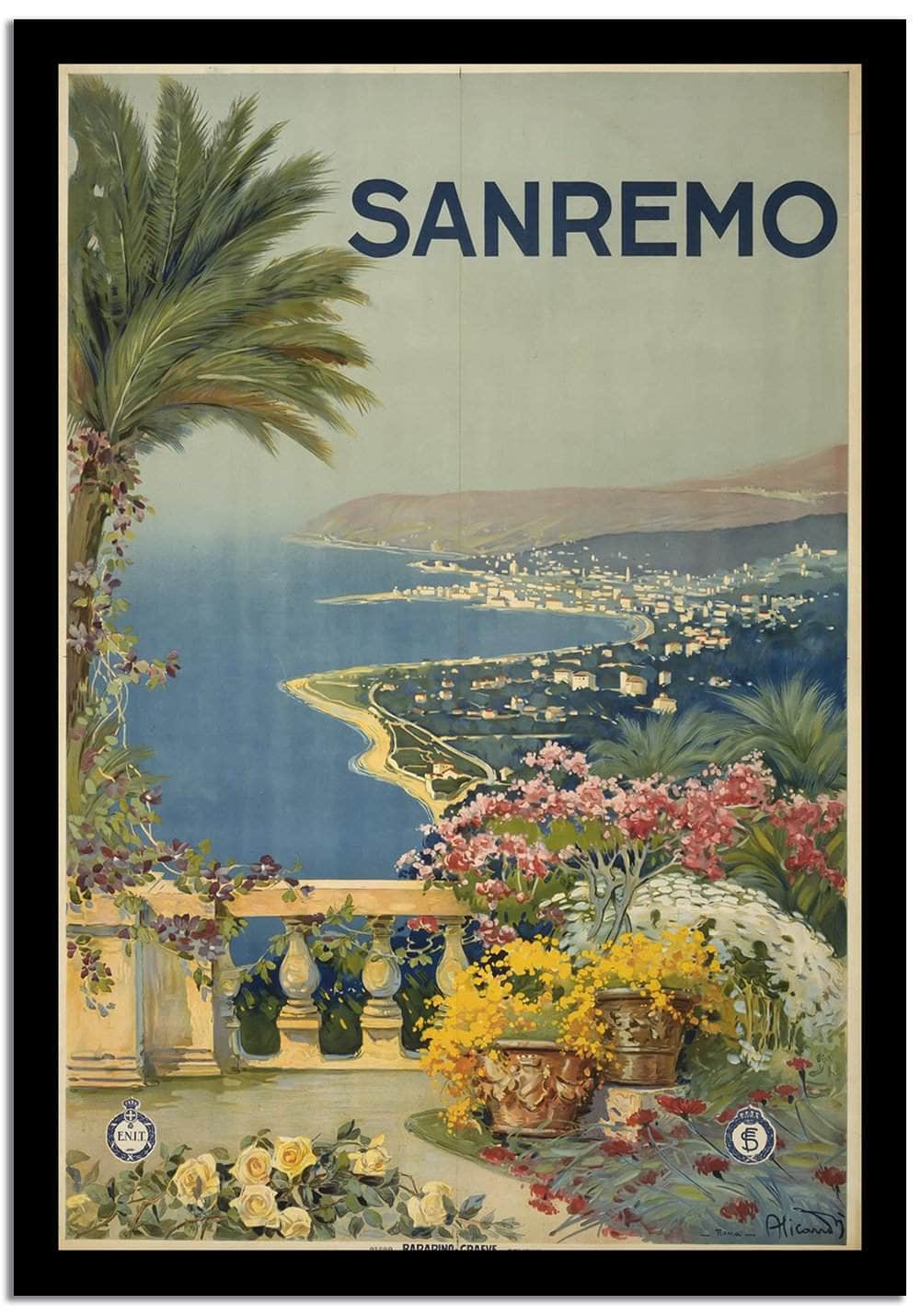 Sanremo  Vintage Poster Fine Art Print