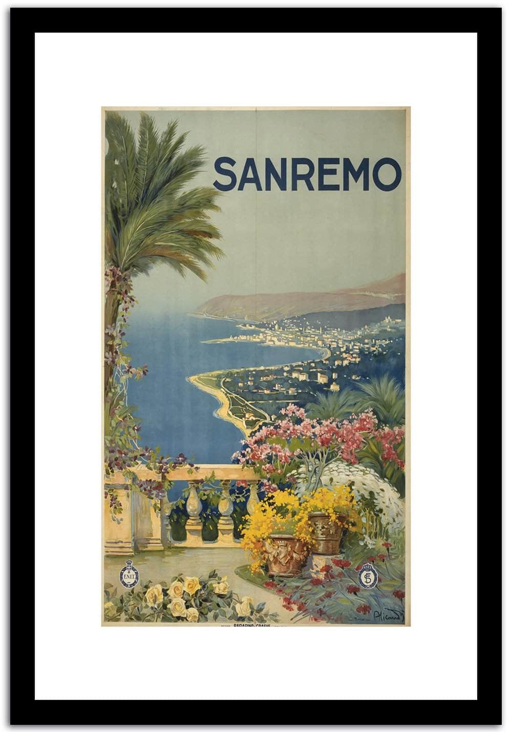 Sanremo  Vintage Poster Fine Art Print