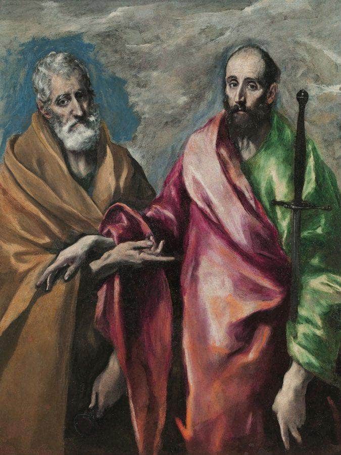 Sant Pere I Sant Pau By El Greco Fine Art Print