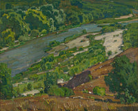 Santa Ana River 1928 By William Wendt Fine Art Print