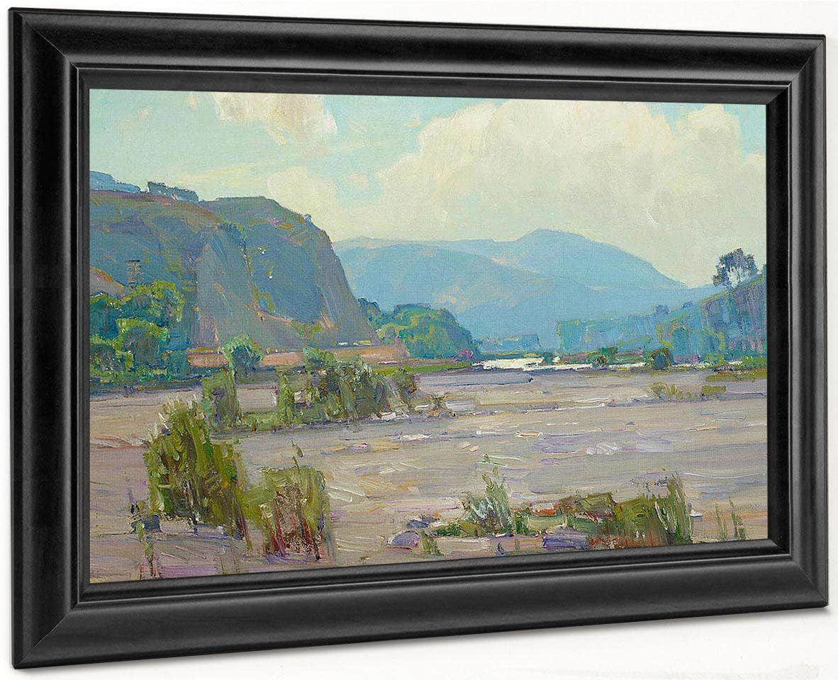Santa Anita Canyon Wash Alternatively Titled Valley Wash In Spring By William Wendt Fine Art Print