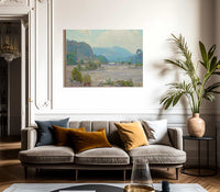 Santa Anita Canyon Wash Alternatively Titled Valley Wash In Spring By William Wendt Fine Art Print