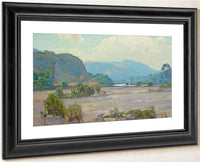 Santa Anita Canyon Wash Alternatively Titled Valley Wash In Spring By William Wendt Fine Art Print