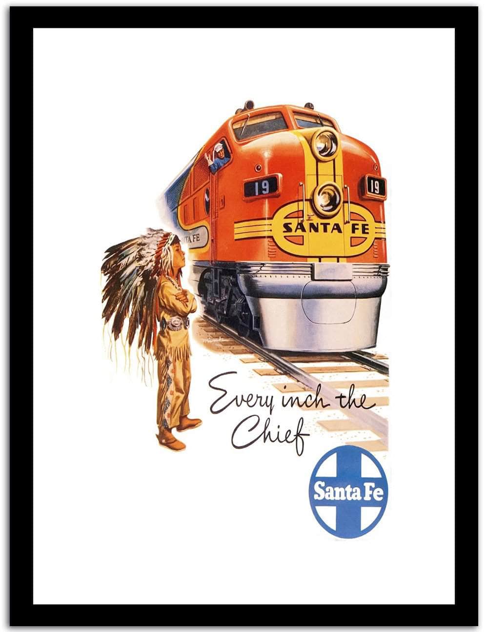 Santafe  Vintage Poster Fine Art Print